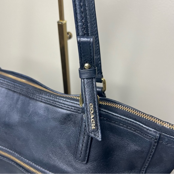 COACH Black Leather Shoulder Tote Style Number 25066 - 2013 - Picture 10 of 14